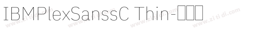 IBMPlexSanssC Thin字体转换